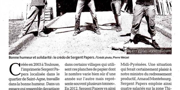 Le Sergent dans la Dépêche !